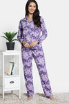 Zivame 2 Mile Fashion Knit Cotton Pyjama Set - Aster Purple — thumbnail 2